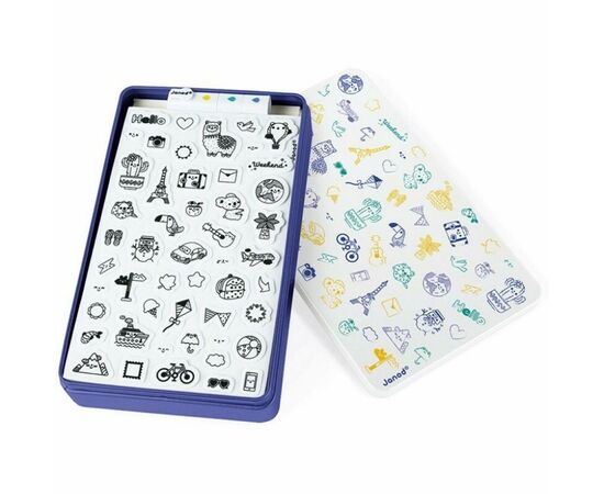 Набор для творчества Janod Штампы Мир 50 шт. (J07800), изображение 3