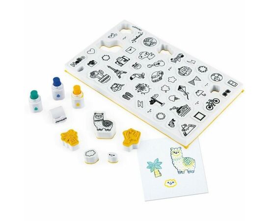 Набор для творчества Janod Штампы Мир 50 шт. (J07800), изображение 4