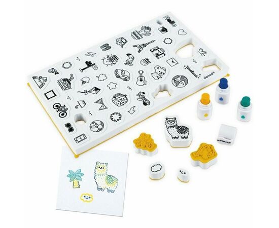 Набор для творчества Janod Штампы Мир 50 шт. (J07800), изображение 5