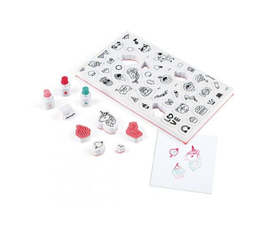 Набор для творчества Janod Штампы Смайлы 50 шт (J07801), изображение 2