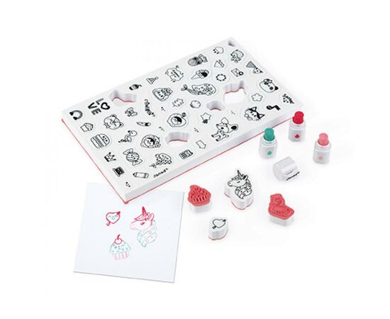 Набор для творчества Janod Штампы Смайлы 50 шт (J07801), изображение 3