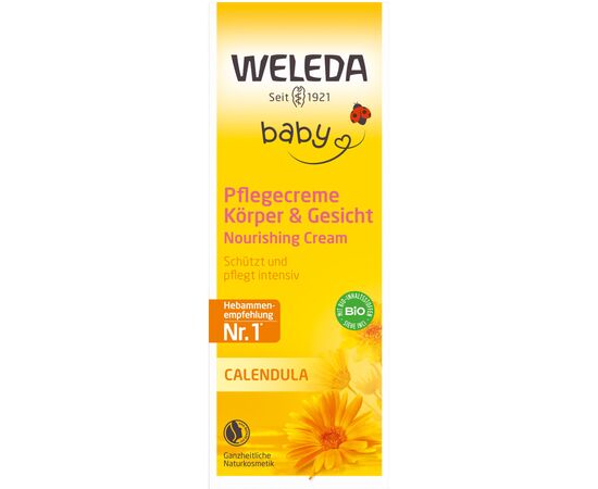 Детский крем Weleda Календула Для тела 75 мл (4001638523172), изображение 2