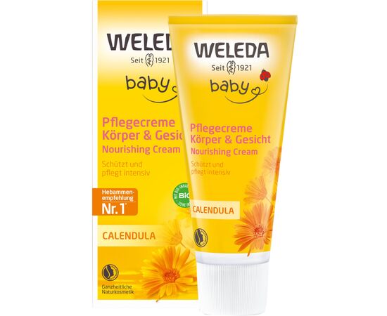 Детский крем Weleda Календула Для тела 75 мл (4001638523172), изображение 4