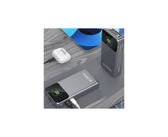Батарея универсальная Dudao K31Pro 20000mAh 45W PD, QC, with built-in USB-C/Lightning cables (6977196682010), изображение 4