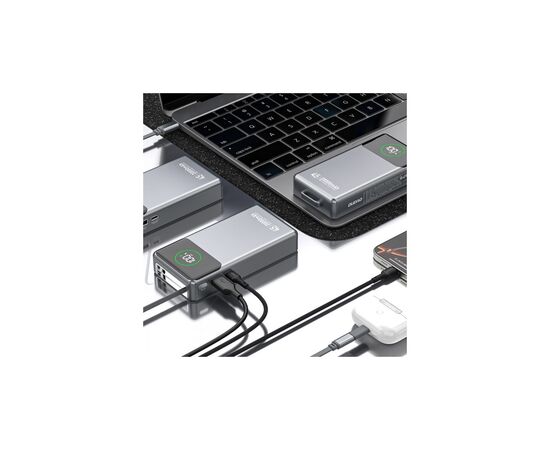 Батарея универсальная Dudao K31Pro 20000mAh 45W PD, QC, with built-in USB-C/Lightning cables (6977196682010), изображение 5