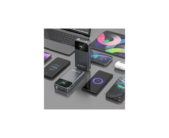 Батарея универсальная Dudao K31Pro 20000mAh 45W PD, QC, with built-in USB-C/Lightning cables (6977196682010), изображение 6