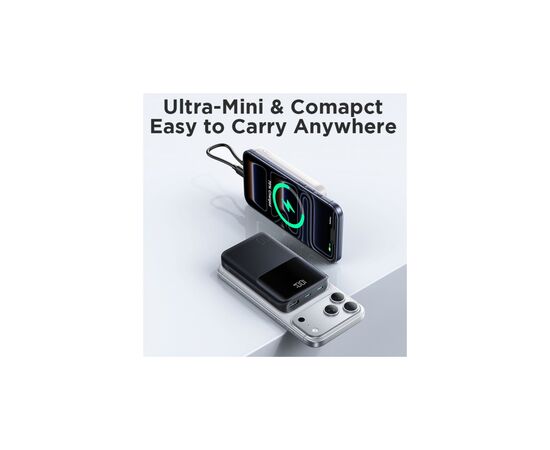 Батарея универсальная JOYROOM 10000mAh 22,5W PD, QC/3.0, 2*USB-A, USB-C In/Out, MicroUSB in, Black (JR-QP191), изображение 6