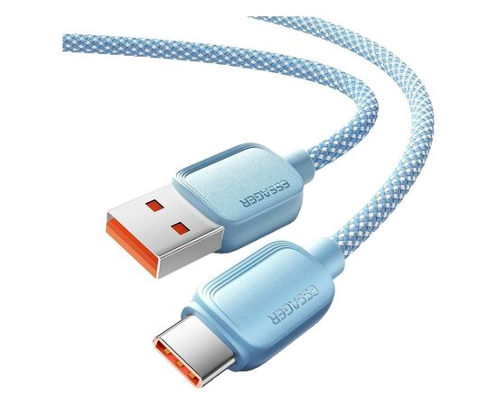 Дата кабель USB 2.0 AM to USB-C 1.0m 100W blue Essager (EXC7A-WL03-P), изображение 3