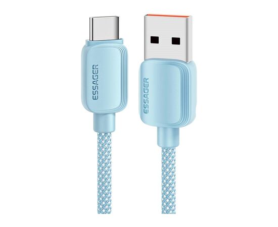 Дата кабель USB 2.0 AM to USB-C 1.0m 100W blue Essager (EXC7A-WL03-P)