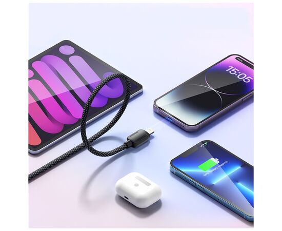 Дата кабель USB-C to Lightning 1.0m 20W black Essager (EXCTL-WL01-P), изображение 4
