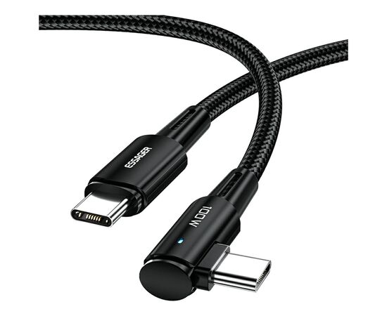 Дата кабель USB-C to USB-C 1.0m 100W black Essager (EXCTT1-CGWT01)