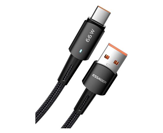 Дата кабель USB 2.0 AM to USB-C 0.5m 6A Essager (EXCT-CGB01), изображение 2