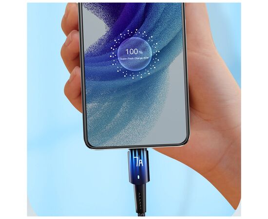 Дата кабель USB 2.0 AM to USB-C 1.0m 7A 100W blue Essager (EXC7A-CG03-P), изображение 6