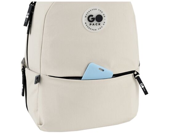 Рюкзак шкільний GoPack Education Teens 188M-1 бежевий (GO26-188M-1), зображення 7