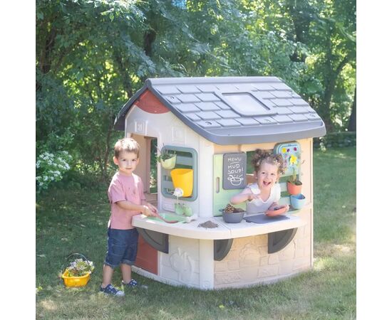 Игровой домик Smoby Life "Садівник" з кухнею та мийкою, 16 аксес., 132х144х140 см (7600810505), изображение 6