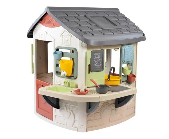 Игровой домик Smoby Life "Садівник" з кухнею та мийкою, 16 аксес., 132х144х140 см (7600810505)