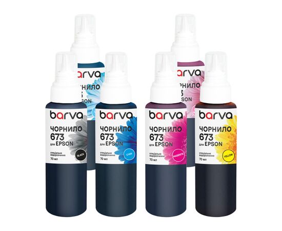 Чернила Barva Epson 673 6х70 мл, special, BK/C/M/Y/LC/LM (E673-070-MP)