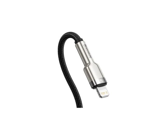 Дата кабель USB-C to Lightning 0.25m 20W Cafule Series Meta black Baseus (CATLJK-01), изображение 3