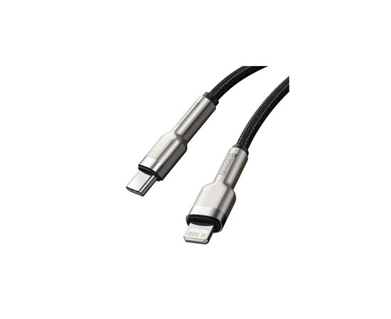 Дата кабель USB-C to Lightning 0.25m 20W Cafule Series Meta black Baseus (CATLJK-01), изображение 4