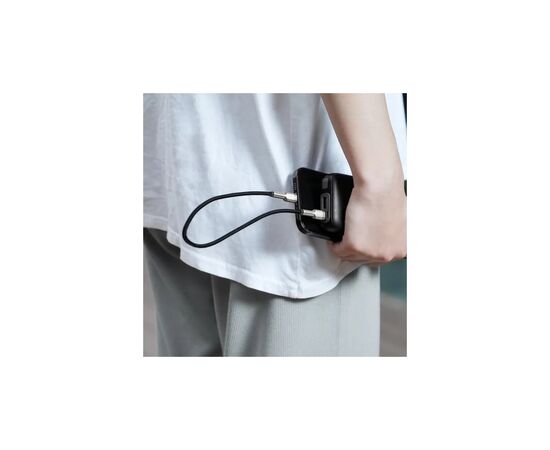 Дата кабель USB-C to Lightning 0.25m 20W Cafule Series Meta black Baseus (CATLJK-01), изображение 6