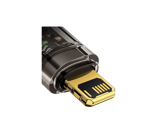 Дата кабель USB 2.0 AM to Lightning 1.0m 2.4A Explorer Series black Baseus (CATS000401), изображение 6