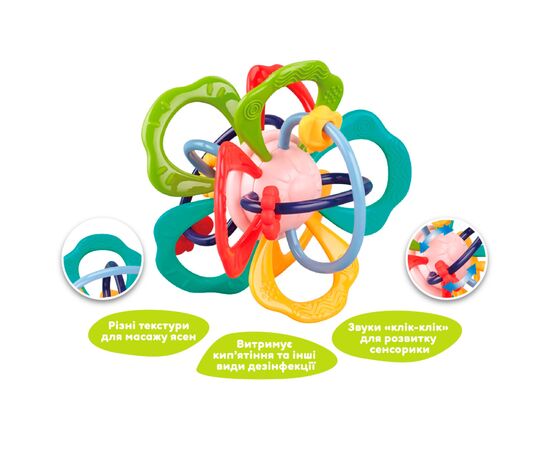 Развивающая игрушка Kiddi Smart Яркий цветок (DM321-UA), изображение 2