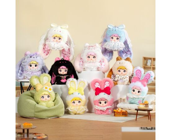 Мягкая игрушка Pop Top с кольцом-сюрпризом Hi TOY Nommi Зайчата (HC023), изображение 5