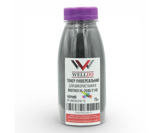 Тонер Brother TN-420/630/660/1035/1075/2075, фасовка, 75г Welldo (UWDTB2240-75)