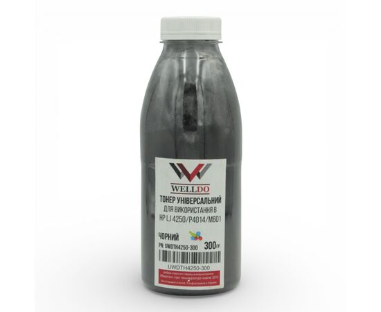 Тонер HP LJ P4014/4015/4515/Canon LBP351/352/3950, фасовка 300г Welldo (UWDTH4250-300)