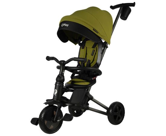 Дитячий велосипед QPlay Nova складаний триколісний Military Green (S700-16NovaEvaMG)