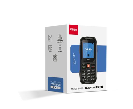 Мобильный телефон Ergo E182 Black, изображение 5