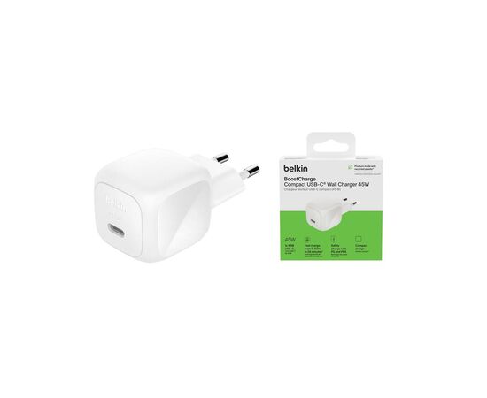 Зарядное устройство Belkin USB-C PD45W PPS white (WCA013KQWH), изображение 4