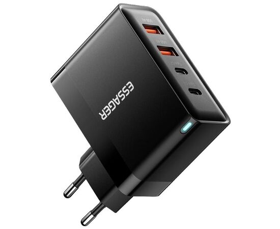 Зарядное устройство 2xUSB-C + 2xUSB 100W Essager (ECT2CA-QYB01-Z), изображение 3