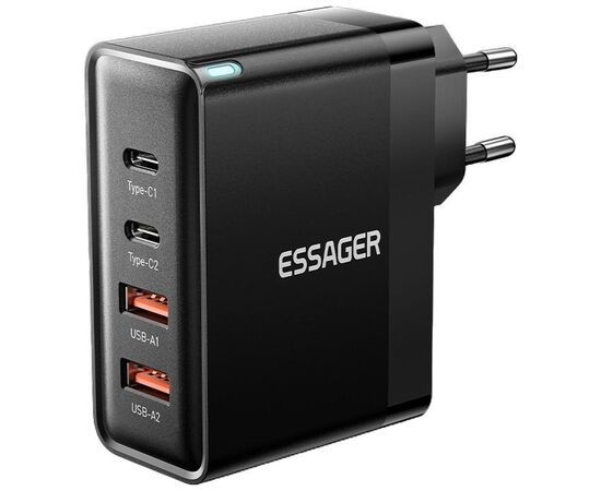 Зарядное устройство 2xUSB-C + 2xUSB 100W Essager (ECT2CA-QYB01-Z)