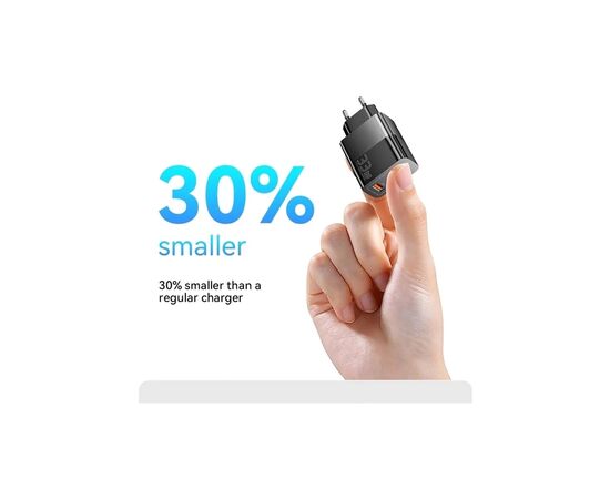 Зарядное устройство 1xUSB-C + 1xUSB 33W Essager (ECTAC-PCB01-P), изображение 7