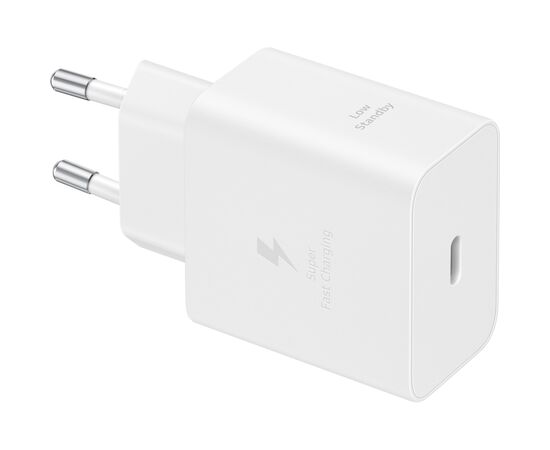 Зарядное устройство Samsung USB-C 45W + cable USB-C to USB-C white (EP-T4511XWEGEU), изображение 2
