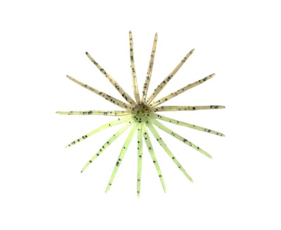 Силикон рыболовный Keitech Little Spider 2" (8 шт/уп) PAL01 Chartreuse Red Flk (1551.11.75), изображение 2