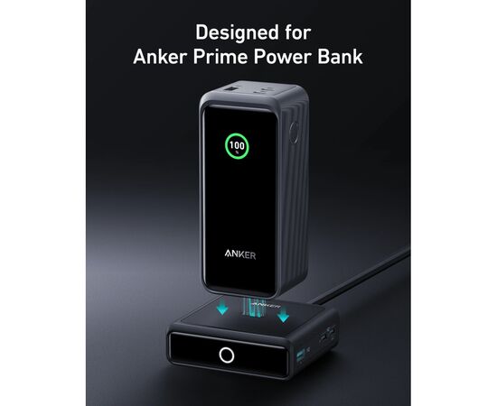 Зарядний пристрій Anker 2xUSB-C 100W + 1xUSB + Pogo pin for Anker Prime black (A1902311), зображення 4