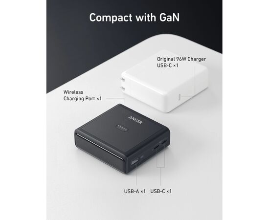 Зарядний пристрій Anker 2xUSB-C 100W + 1xUSB + Pogo pin for Anker Prime black (A1902311), зображення 6