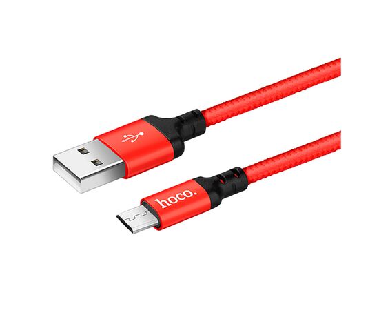 Дата кабель USB 2.0 AM to Micro 5P 1.0m X14 red HOCO (6957531062851), изображение 3