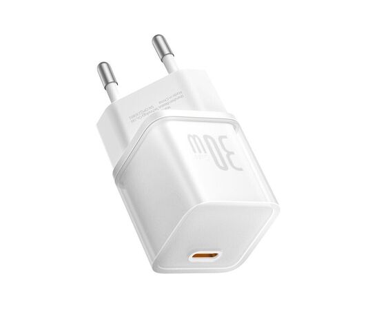 Зарядное устройство Baseus 1xUSB-C 30W GaN5S white (P10162504213-00), изображение 3