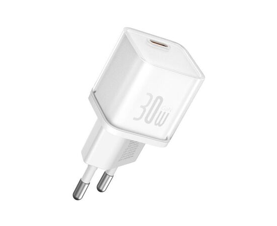 Зарядное устройство Baseus 1xUSB-C 30W GaN5S white (P10162504213-00)