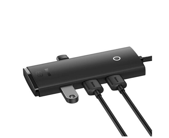 Концентратор Baseus USB 3.0 4xUSB 2.0m black (WKQX030201), зображення 5