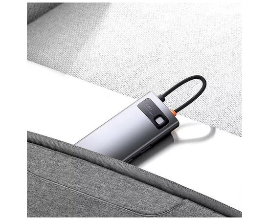Концентратор Baseus USB-C 4-in-1 4xUSB 3.0 gray (WKWG070013), изображение 6
