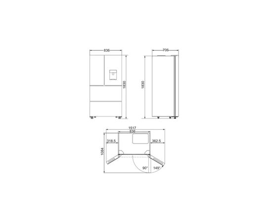 Холодильник Kaiser KS 80420 RS, зображення 6
