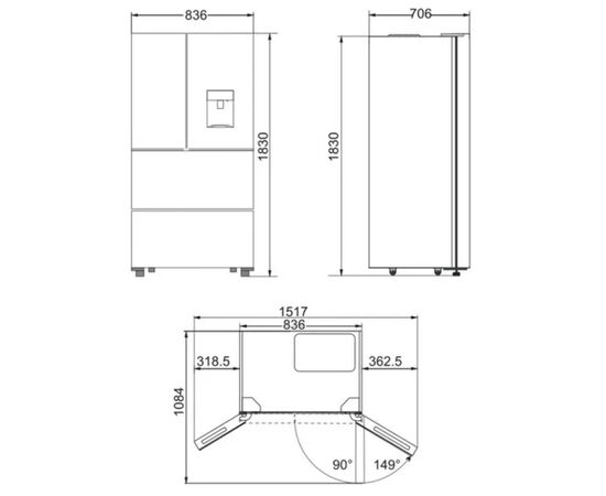 Холодильник Kaiser KS 80425 Em N, зображення 12