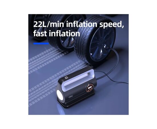 Автомобильный компрессор Deli 22 Л/мин, 150 psi (EDL880280S), изображение 4