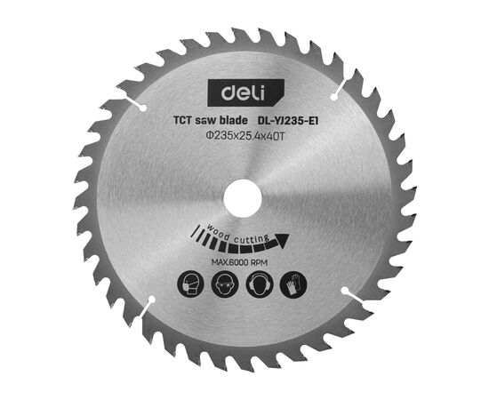 Дисковая пила Deli 2200 Вт, 9-1/4"40T (EDL-YJ235-E1), изображение 11