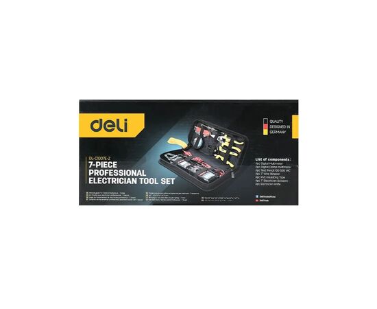 Набор инструментов Deli для електрика 7 шт. (EDL-C1007E-Z), изображение 3