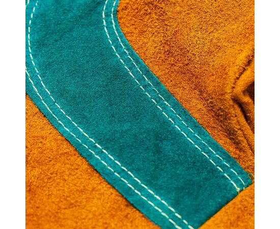 Защитные перчатки Deli Cowhide, краги сварщика 14" (EDL-T1), изображение 4